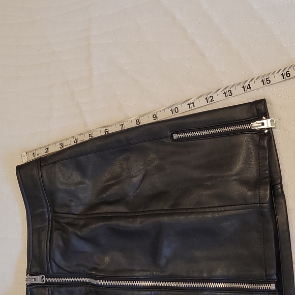 Express Faux Leather Skirt Size 0 - Picture 4 of 8